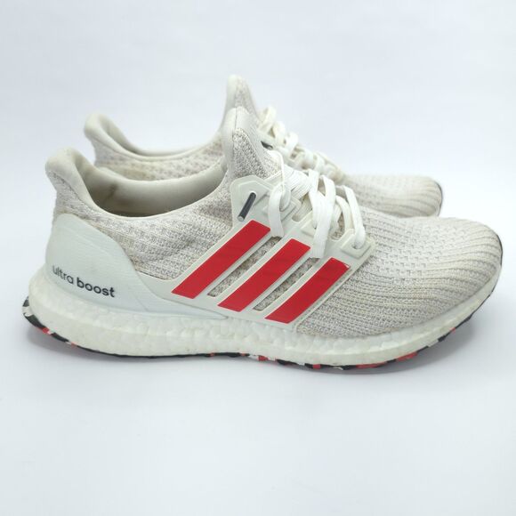 Adidas Men\'s DB3199 UltraBoost 4.0 Running Shoe White Red Size 7 main image 6